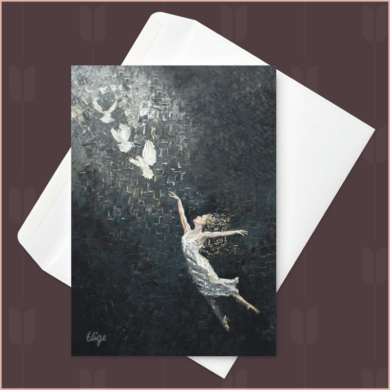 Leap into Peace - Greeting card (Blank inside)