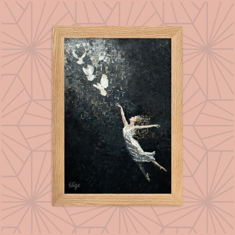 Leap into Peace - Framed Fine Art Print